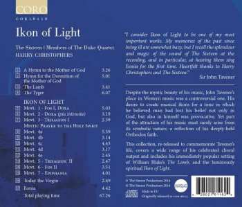 CD John Tavener: Ikon Of Light 182359