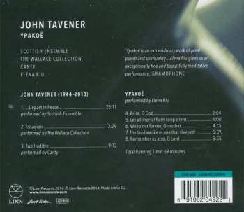 CD John Tavener: Ypakoë 316018