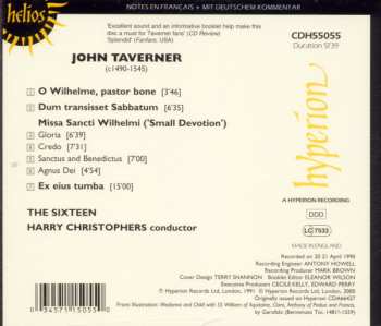 CD John Taverner: Missa Sancti Wilhelmi 306443