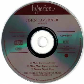CD John Taverner: Western Wynde Mass · Missa Mater Christi sanctissima 326606