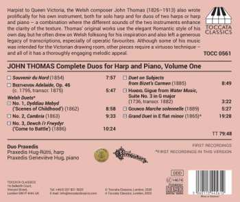 CD John Thomas: Complete Duos For Harp And Piano, Volume One 315957