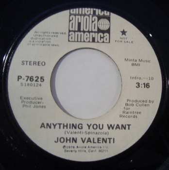 LP John Valenti: Anything You Want LTD 489854