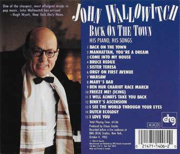 CD John Wallowitch: Back On The Town 295868