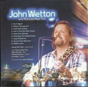 CD John Wetton: New York Minute: Live At The Iridium, New York, 2013 186752