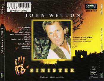 CD John Wetton: Sinister 32796