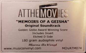 2LP John Williams: Memoirs Of A Geisha (Original Motion Picture Soundtrack) 109011