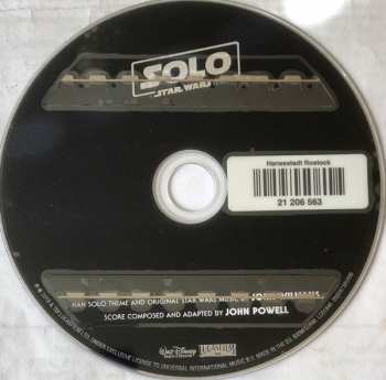CD John Williams: Solo: A Star Wars Story Original Motion Picture Soundtrack 33371