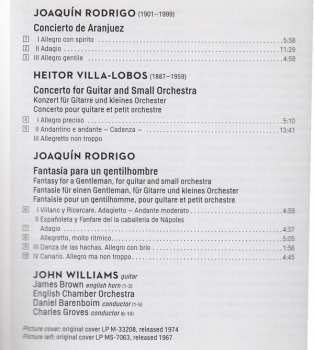 CD John Williams: Rodrigo / Villa-Lobos: Guitar Concertos 311168