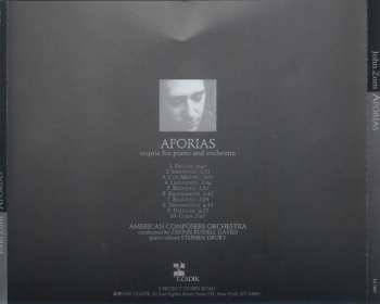 CD John Zorn: Aporias (Requia For Piano And Orchestra) 474004
