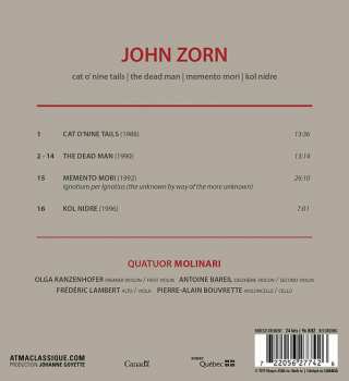 CD John Zorn: Cat O'Nine Tails | The Dead Man | Memento Mori | Kol Nidre 332525