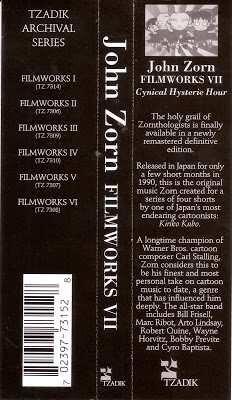 CD John Zorn: Filmworks VII: Cynical Hysterie Hour 399489