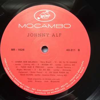LP Johnny Alf: Johnny Alf 194100