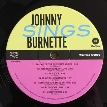 LP Johnny Burnette: Sings LTD 58644