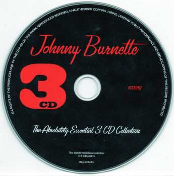 3CD Johnny Burnette: The Absolutely Essential 3 CD Collection 93592
