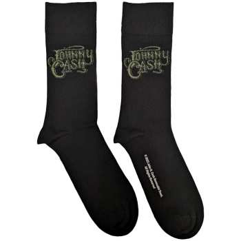 Merch Johnny Cash: Kotníkové Ponožky Text Logo Johnny Cash
