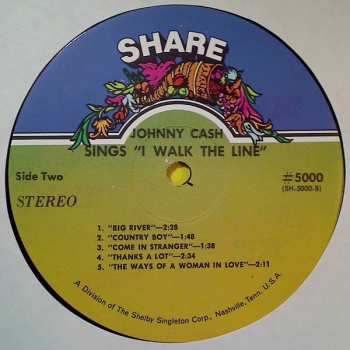 LP Johnny Cash: Sings I Walk The Line LTD | CLR 394553