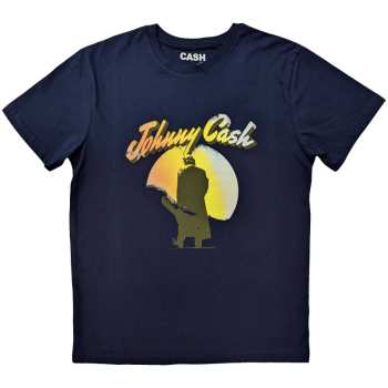 Merch Johnny Cash: Johnny Cash Unisex T-shirt: Walking Guitar (medium) M