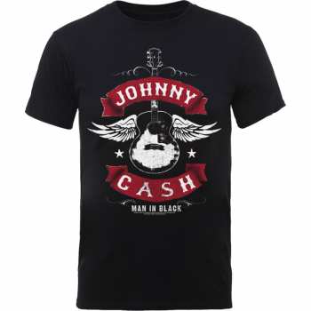 Merch Johnny Cash: Tričko Winged Guitar 
