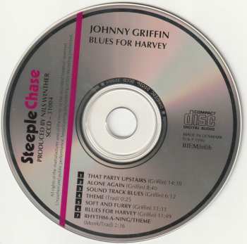 CD Johnny Griffin: Blues For Harvey 467588