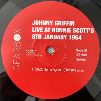 2LP Johnny Griffin: Live At Ronnie Scott's, 8th January 1964