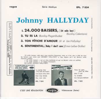 SP Johnny Hallyday: 24 000 Baisers-EP N°07 LTD | CLR 368315