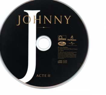 CD Johnny Hallyday: Acte II DIGI 101435