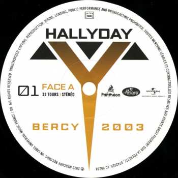 2LP Johnny Hallyday: Bercy 2003 347793