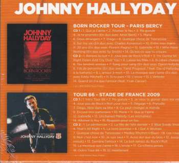4CD/Box Set Johnny Hallyday: Born Rocker Tour - Paris Bercy / Tour 66 - Stade De France 2009 LTD 446325