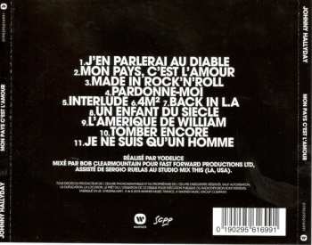 CD Johnny Hallyday: Mon Pays C'est L'amour 449199