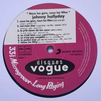 LP Johnny Hallyday: Nous Les Gars, Nous Les Filles 67076