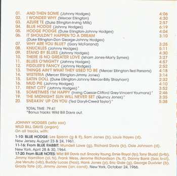 CD Johnny Hodges: Blue Hodge 509471