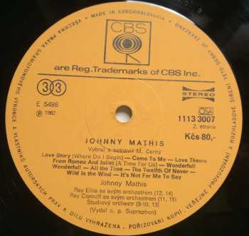 LP Johnny Mathis: Johnny Mathis 50180