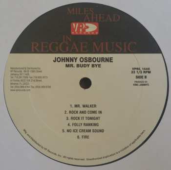 LP Johnny Osbourne: Mr. Budy Bye 85610