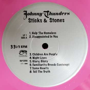 2LP Johnny Thunders: Sticks & Stones: The Lost Album LTD | CLR 436223