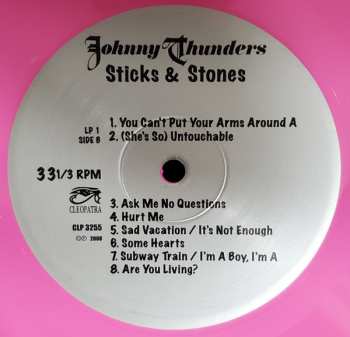 2LP Johnny Thunders: Sticks & Stones: The Lost Album LTD | CLR 436223