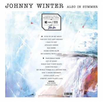 LP Johnny Winter: Also In Summer LTD | NUM | CLR 130302