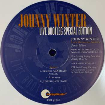 LP Johnny Winter: Live Bootleg Special Edition LTD | CLR 351788