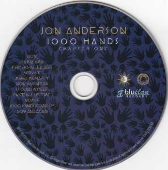 CD Jon Anderson: 1000 Hands (Chapter One) DIGI 123