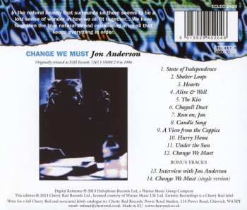 CD Jon Anderson: Change We Must 6732