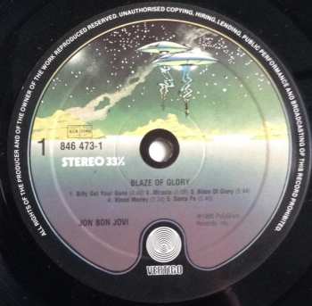 LP Jon Bon Jovi: Blaze Of Glory