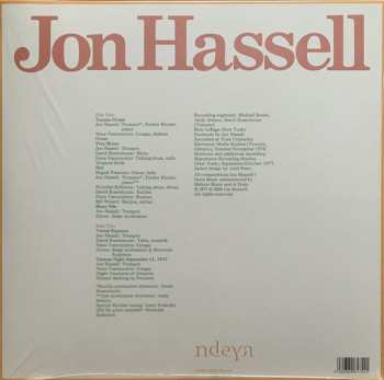 LP Jon Hassell: Vernal Equinox 137692