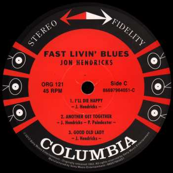 2LP Jon Hendricks: Fast Livin' Blues LTD | NUM 73721