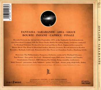 CD Jon Lord: Sarabande 31449