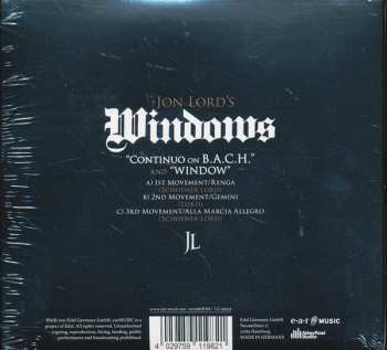 CD Jon Lord: Windows DIGI 40481