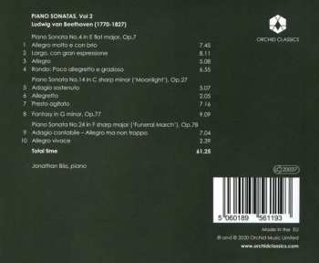 CD Jonathan Biss: Piano Sonatas Vol. 2 Nos 4, 14, & 24 539827