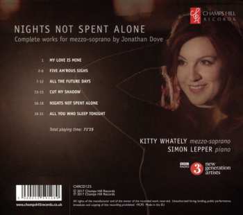CD Jonathan Dove: Nights Not Spent Alone: Complete Works For Mezzo-soprano By Jonathan Dove 337220