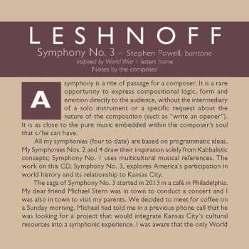 SACD Jonathan Leshnoff: Symphony No.3, Piano Concerto 509297