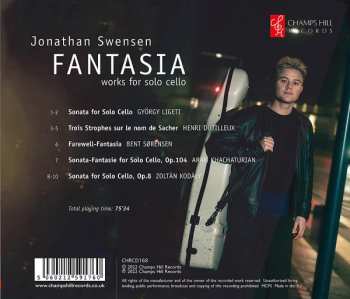CD Jonathan Algot Swensen: Fantasia: Works For Solo Cello  457131