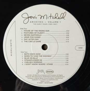 LP Joni Mitchell: Archives – Volume 1: The Early Years (1963-1967): Highlights LTD 56180
