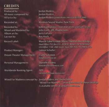 CD Jordan Rudess: Wired For Madness DIGI 40544